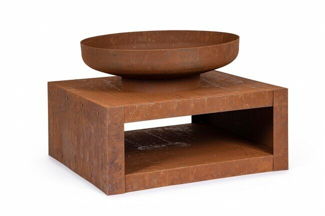 Vatra de foc fier maro 70x70x38 cm