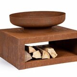 Vatra de foc fier maro 70x70x38 cm